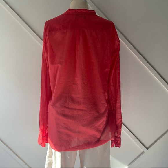 Forte Forte Collarless Long Sleeved Blouse - 3 - Picture 4 of 12